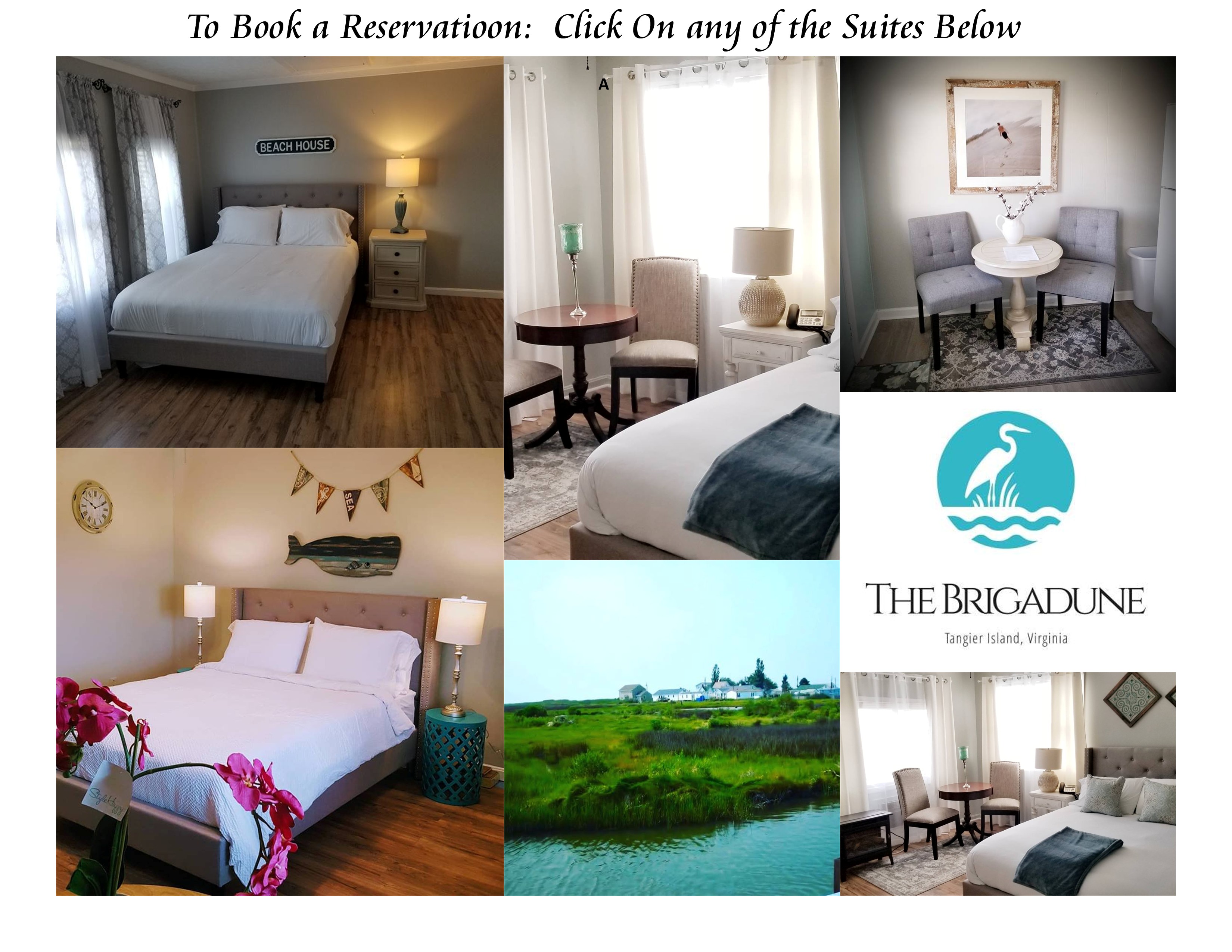 Tangiier Island Accommodatioons: Make your reservations here.